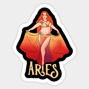 Aries belly dancer Sticker
